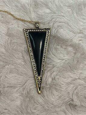 House of Harlow 1960 Delta Triangle Pendant Gold-Tone Necklace